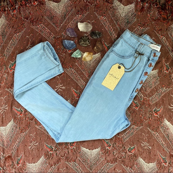 Vibrant Denim - Vibrant M.i.U | Mimi Button Up Jeans